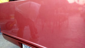 Before shot. The peel wasn't bad at all so 1500 then 2500 before using the wheel.